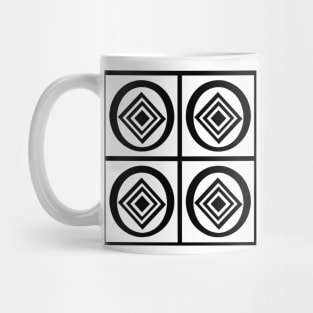 grid pattern Mug